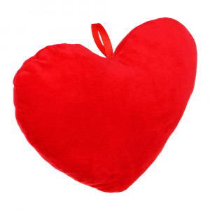LADECOR Сувенир мягкий в виде сердца, 25 см, цвет красный