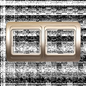 Smartbuy Марс Рамка 2-местная горизонтальная шампань  (SBE-02c-00-FR-2)