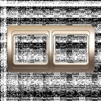 Smartbuy Марс Рамка 2-местная горизонтальная шампань  (SBE-02c-00-FR-2)