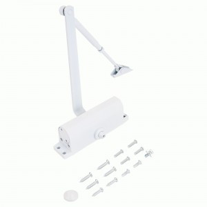 NOTEDO Доводчик дверной  DC-080 WHITE до 80 кг белый (10)