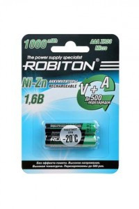 Ак-р Robiton R03 1000mAh 1,6V Ni-Zn 1000NZ BL2, (использовать з/у код 766453) 15020