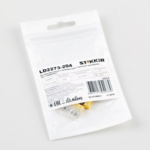 STEKKER клемма СМК LD2273-204 4x(0,5-2,5мм2) 450V 24A (уп.5шт, цена за уп.) 32414