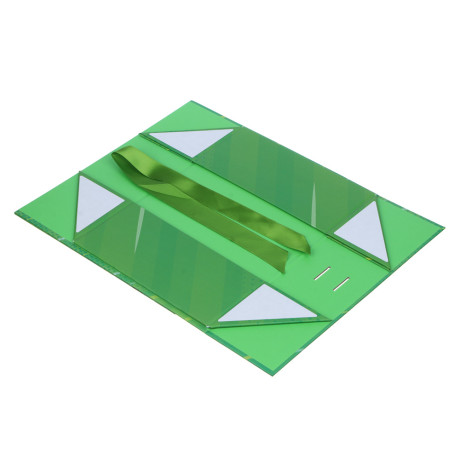 BY Коробка подарочная складная с лентой, тиснение фольгой, 28x20x9см, Конек