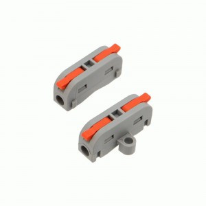 REXANT Клемма СМК 222-421P проходная 1 полюс, с монтаж площ(0,08-4 мм), серая (50 шт/уп) 07-6261