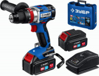 ЗУБР дрель-шуруповерт бесщеточная ударная Т7, 20В, 70Нм, 2 АКБ (4Ач), кейс, DBS-201-42