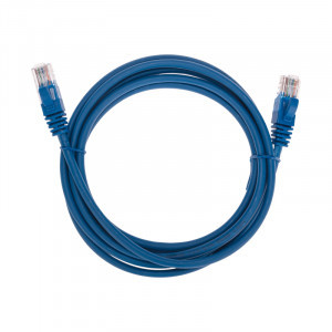 REXANT коммутац. шнур (патч-корд) U/UTP, cat5e, 2м, литой, RJ45-RJ45, LSZH, синий, 02-0104-2