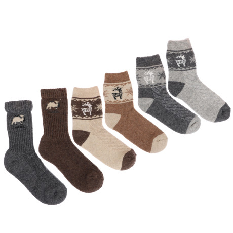 GALANTE Носки детские из монгольской шерсти, 47% овечья шерсть, 23% п/а, 25% п/э, 5% спан, р. 18-20,