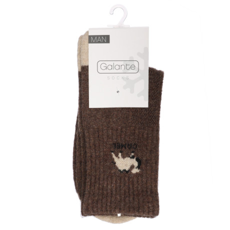 GALANTE Носки детские из монгольской шерсти, 47% овечья шерсть, 23% п/а, 25% п/э, 5% спан, р. 18-20,