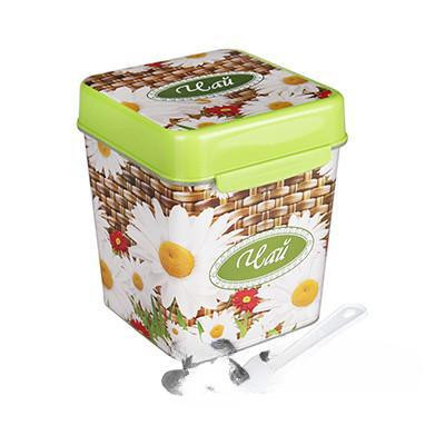 Емкость Плетенка 1,2л (чай) с ложкой БШ4830 (12)