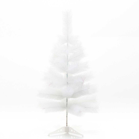 Елка HJ 90-77 90 см БЕЛАЯ С ГОЛУБЫМ 37 веток пластиковая подставка