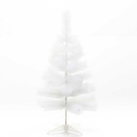 Елка HJ 90-77 90 см БЕЛАЯ С ГОЛУБЫМ 37 веток пластиковая подставка