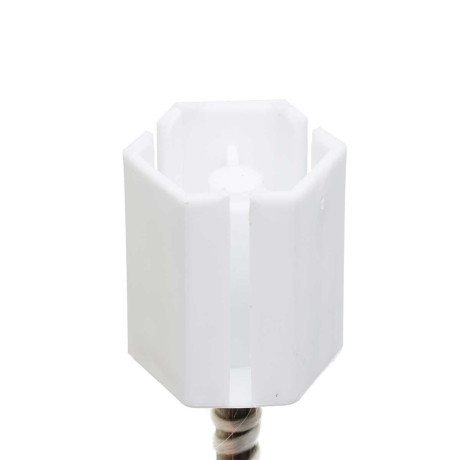 Елка HJ 90-77 90 см БЕЛАЯ С ГОЛУБЫМ 37 веток пластиковая подставка