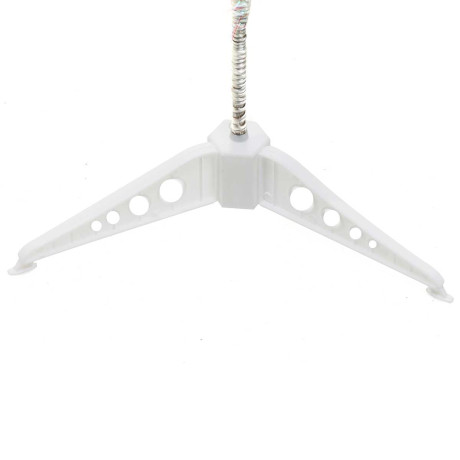 Елка HJ 90-77 90 см БЕЛАЯ С ГОЛУБЫМ 37 веток пластиковая подставка