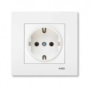 VIKO by Panasonic KARRE роз. (земля) бел.  16A  90960008