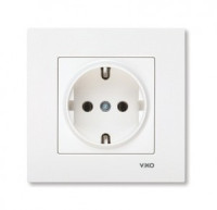 VIKO by Panasonic KARRE роз. (земля) бел.  16A  90960008