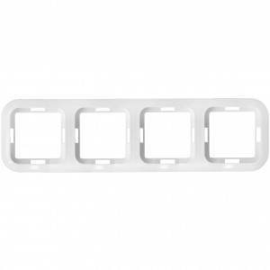 Bylectrica Гармония Рамка 4 мест., белый (ABS пластик) 01БМ.735212.050