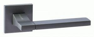 Ручка дверная компл.квадрат.основ. PUERTO Тирамису SLIM мат. черный никель INAL 524-03 slim MBN