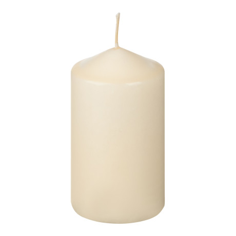LADECOR Свеча пеньковая, парафин, 5х9см, цвет бежевый