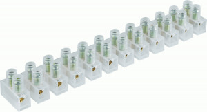 Navigator колодка винтовая ЗВИ 12пар оцинк. "п/э" NTB-HPEZ-S12-15/WH (10!), 14092