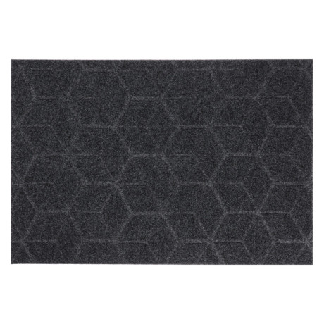 Коврик придверный, влаговпитывающий, антискользящий, SHAHINTEX ПРАКТИК Соты, 40х60, серый