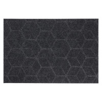 Коврик придверный, влаговпитывающий, антискользящий, SHAHINTEX ПРАКТИК Соты, 40х60, серый