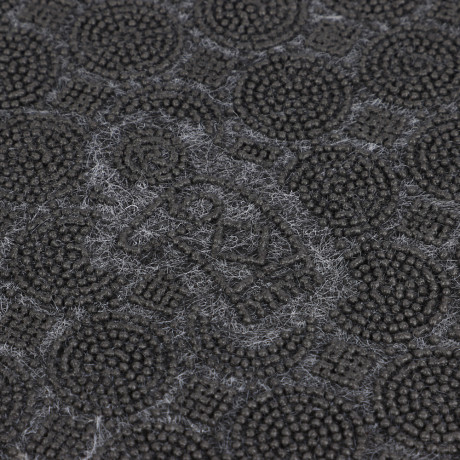 Коврик придверный, влаговпитывающий, антискользящий, SHAHINTEX ПРАКТИК Соты, 40х60, серый