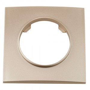 Bylectrica РЕТРО ПРОВАНС квадрат Рамка 1 мест. корп. ABS, (ЮЛИГ.735212.493 шампань)