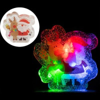 Декоративная наклейка , стикер светящийся &quot;Дед Мороз&quot;, 8x8 см Волшебная страна