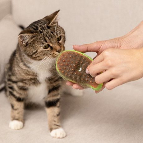 VETTA Щетка для домашних животных, ABS-пластик, силикон, 11,5х6,5 см