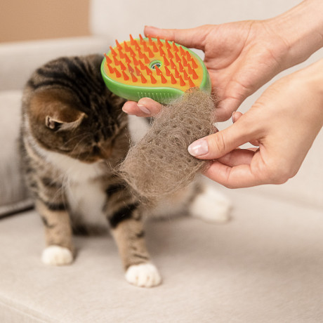 VETTA Щетка для домашних животных, ABS-пластик, силикон, 11,5х6,5 см