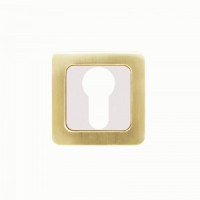 Накладка для ц/м АЛЛЮР АРТ ET-S1 SB/PB(4276) квадратное основание мат.золото/золото (100,10) (компл)
