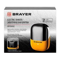 Бритва электрическая BRAYER 3600BR, мини, роторн.сист-ма, лезвия-нерж.сталь, батарея 400мАч