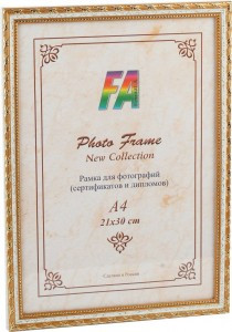 Фоторамка FA пластик "Камышок" белый 15x21 0978