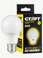 СТАРТ ЭКО ЛОН E27 10W(800lm) 2700К 2K 110х60 матовая пластик WS