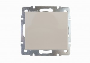 Lezard RAIN мех. выкл. СУ 1 кл. крем (корпус PC) 703-0388-100