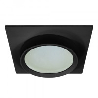 Feron св-к встр. под лампу GX53 черный квадрат IP44 110х110х42 DL505 51104