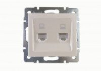 Lezard RAIN мех. роз. компьют. СУ 2 мест. жемчужно-бел. перламутр (корпус PC) 703-3088-141