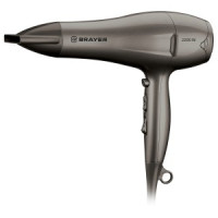Фен BRAYER 3006BR, 2,2кВт, 2 cкорости, 3 режима, узкий концентратор, холодный воздух