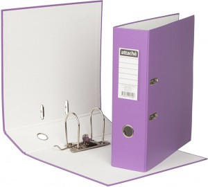 Папка регистратор с арочн.мех.Attache Selection Экономи 90 мм, сиреневый 1204184