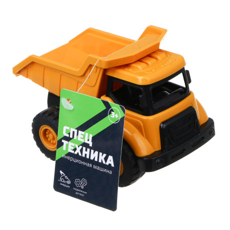 ИГРОЛЕНД Машинка "Спецтехника", инерция, трещотка, подвижные детали, ABS, 10х7,5х6,5 см, 4 дизайна