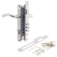 Замок врез 2226/70-CR/NIS  AVERS (хром/мат.никель) с ручками, личина-70мм  \10