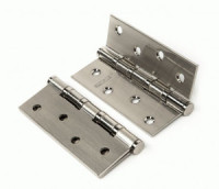 Петля под врезку PUERTO 100*75*2,5, 4 кольца, б/колп. никель мат. IN100-4S FH SN (2шт)