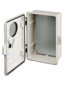 TDM щит (корпус) учета антивандальный ЩУ-0-1 (320х210х130) навесной, окно, GRP IK09 IP65 SQ0926-0101