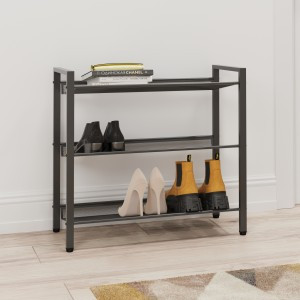 Подставка д/обуви (пвл) Торонто 23 (3полки) 67*26,5*61 (графит) ПДОТ23Гр под заказ ЗМИ