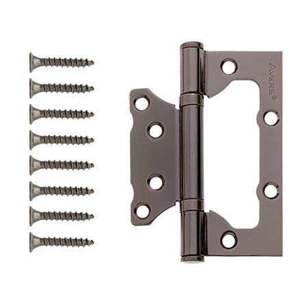 Петля AVERS 100х75-B2-BN БЕЗ врезки 2подшипника (черный никель)  \2 (12/96)