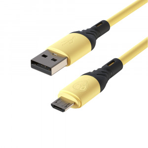 BY Кабель для зарядки Карнавал Micro USB, 1м, 2А, желтый