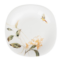 MILLIMI Анета Тарелка десертная опаловое стекло 21,5см, квадратная форма, 19019