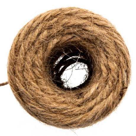 Шнур банковский джутовый 100 м, в диспенсере, вес 120 гр +- 10%, Сибртех