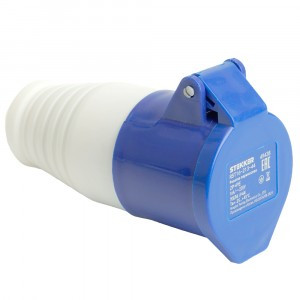 STEKKER силовая розетка CEE переносная ST-213 2P+PE 16А 220В IP44, RST16-213-44 49438