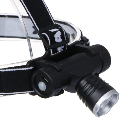 ЕРМАК Фонарь налобный, CREE XPE LED, 4 режима, 1200мАч, 8,3х3,8х7,3см, USB кабель, пластик
